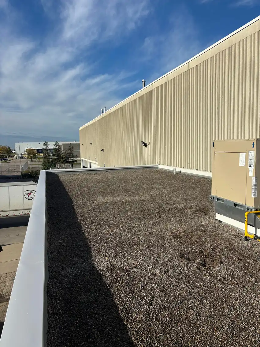 Commercial flat roofing project in Markham/Thornhill, ON