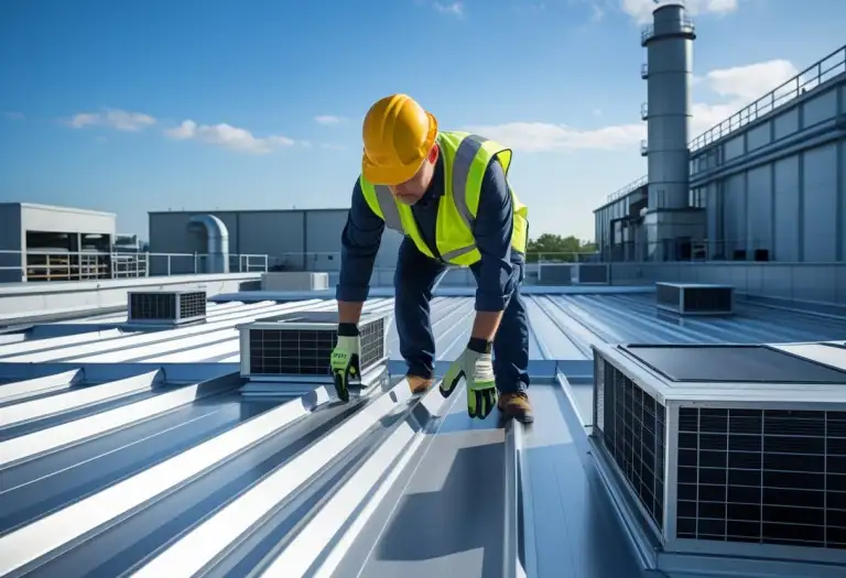 Crown Industrial Roofing commercial flat roofing work
