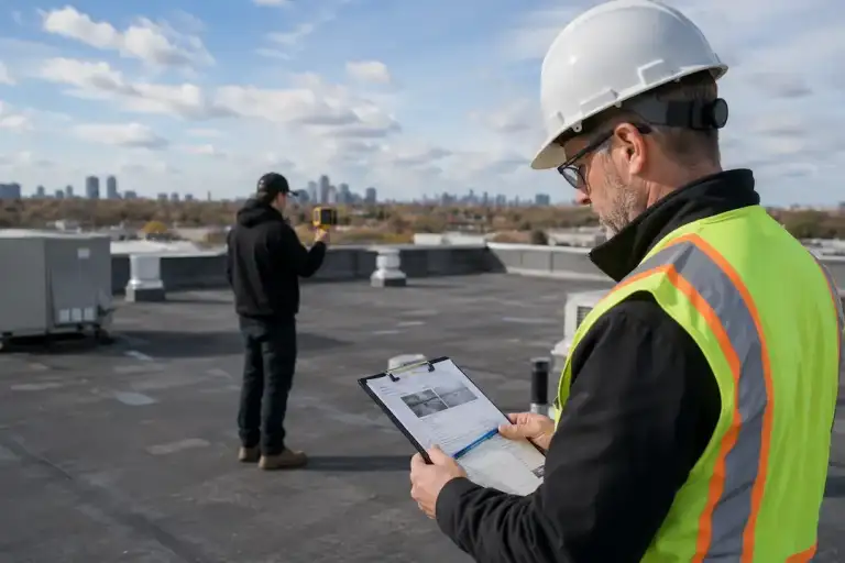 facility manager flat roof inspection toronto